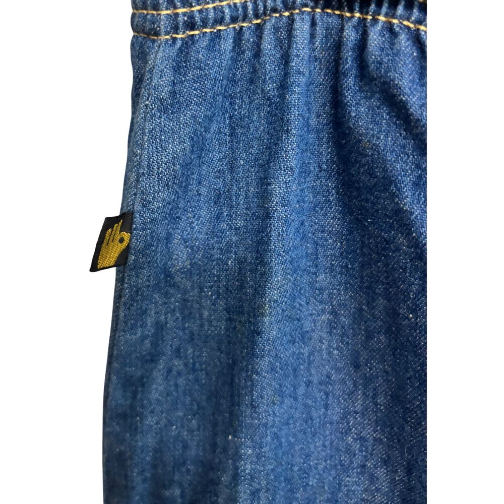 Vintage Sasson Denim Skirt Women Size 5 6 USA Made Elastic Waist A-Line Vintage - Picture 5 of 10